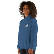 Felpa Ricamata Unisex con Cappuccio – Morbida – Design Ghirlandina con Scritta Modna-Biiply