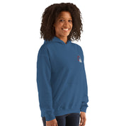 Felpa Ricamata Unisex con Cappuccio – Morbida – Design Ghirlandina con Scritta Modna-Biiply