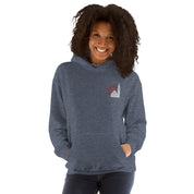 Felpa Ricamata Unisex con Cappuccio – Morbida – Design Ghirlandina con Scritta Modna-Biiply
