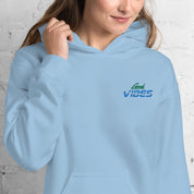 Felpa Ricamata Unisex con Cappuccio – Morbida – Design Good Vibes-Biiply
