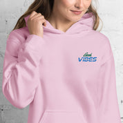 Felpa Ricamata Unisex con Cappuccio – Morbida – Design Good Vibes-Biiply