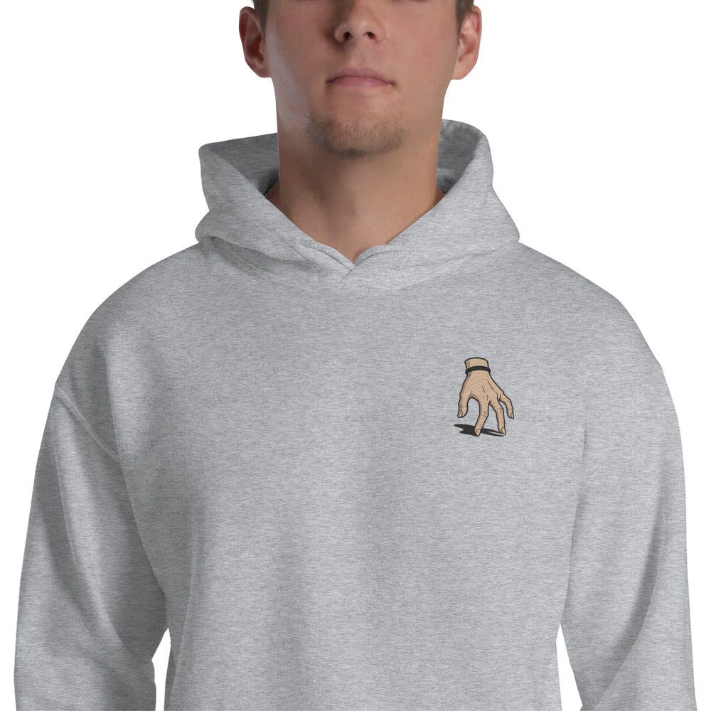 Felpa Ricamata Unisex con Cappuccio – Morbida – Design Hand-Biiply