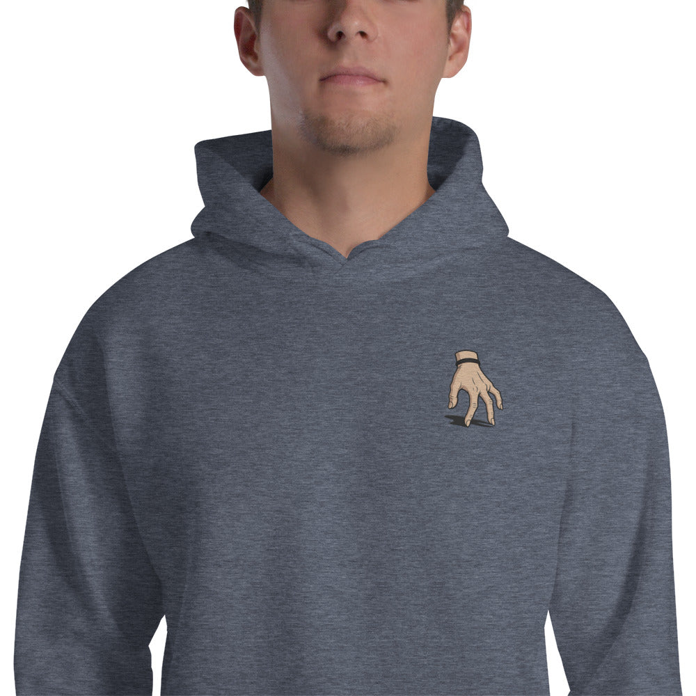 Felpa Ricamata Unisex con Cappuccio – Morbida – Design Hand-Biiply