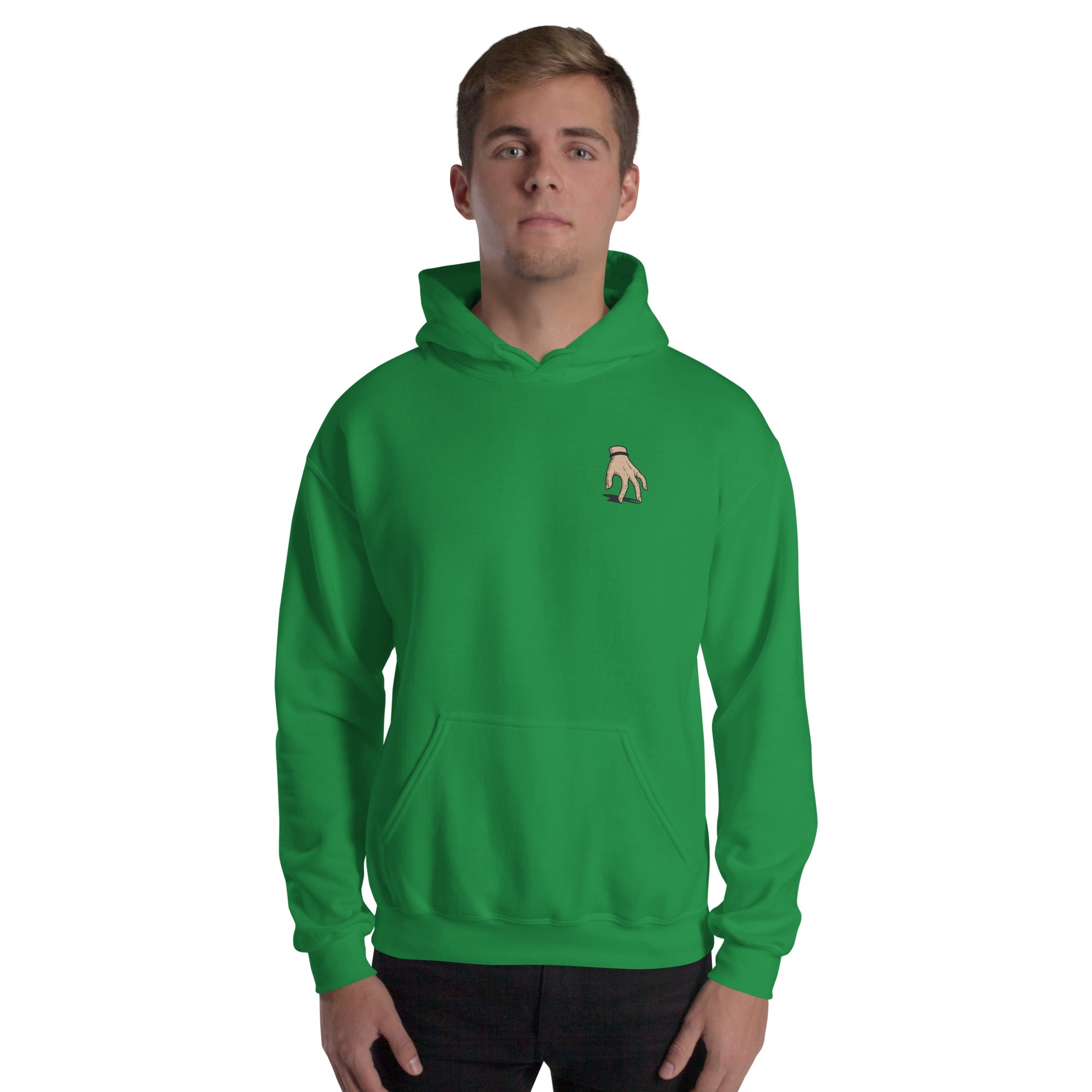 Felpa Ricamata Unisex con Cappuccio – Morbida – Design Hand-Biiply