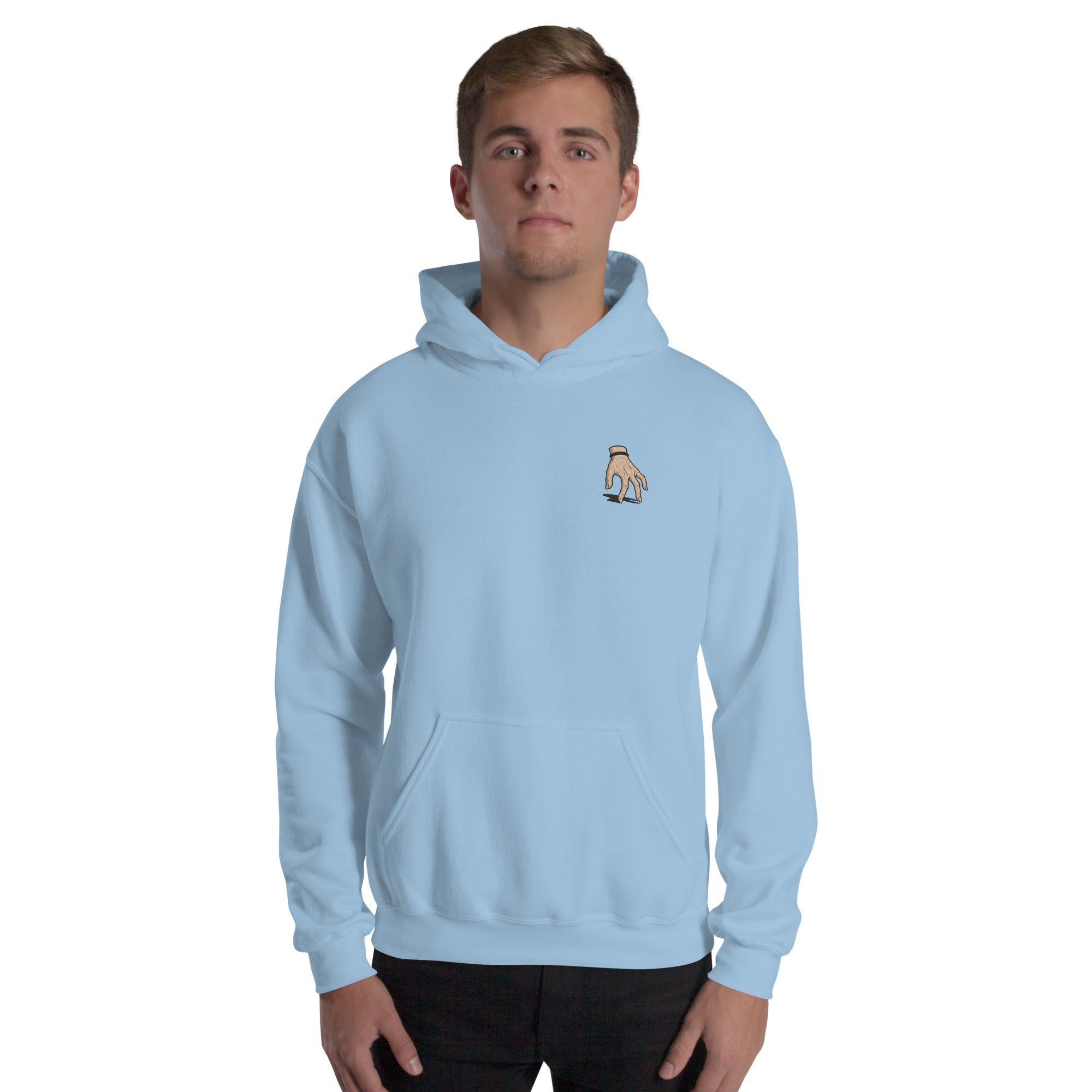 Felpa Ricamata Unisex con Cappuccio – Morbida – Design Hand-Biiply