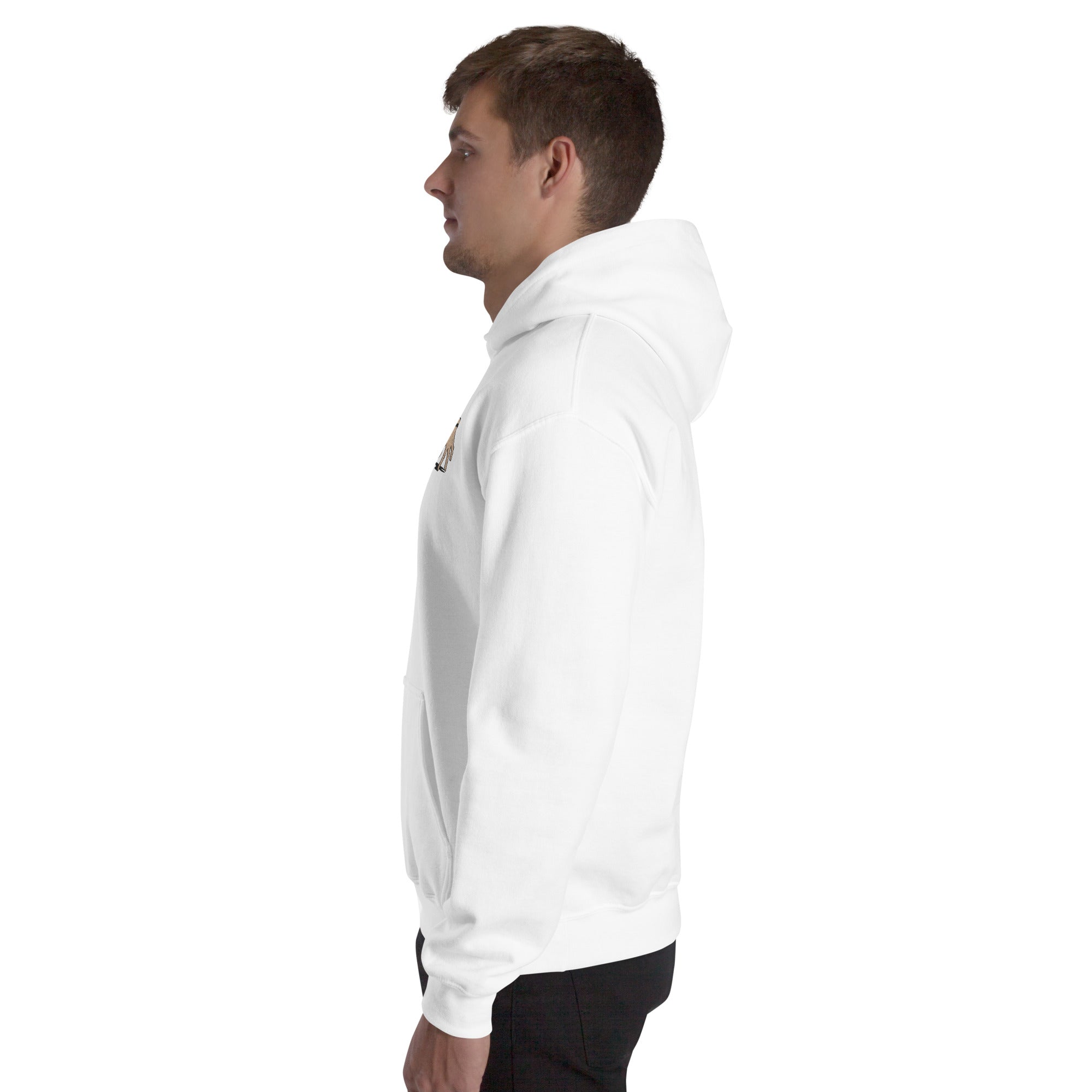Felpa Ricamata Unisex con Cappuccio – Morbida – Design Hand-Biiply