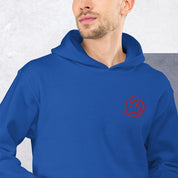 Felpa Ricamata Unisex con Cappuccio – Morbida – Design Melting Face-Biiply