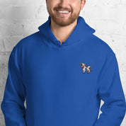Felpa Ricamata Unisex con Cappuccio – Morbida – Design Mucca-Biiply