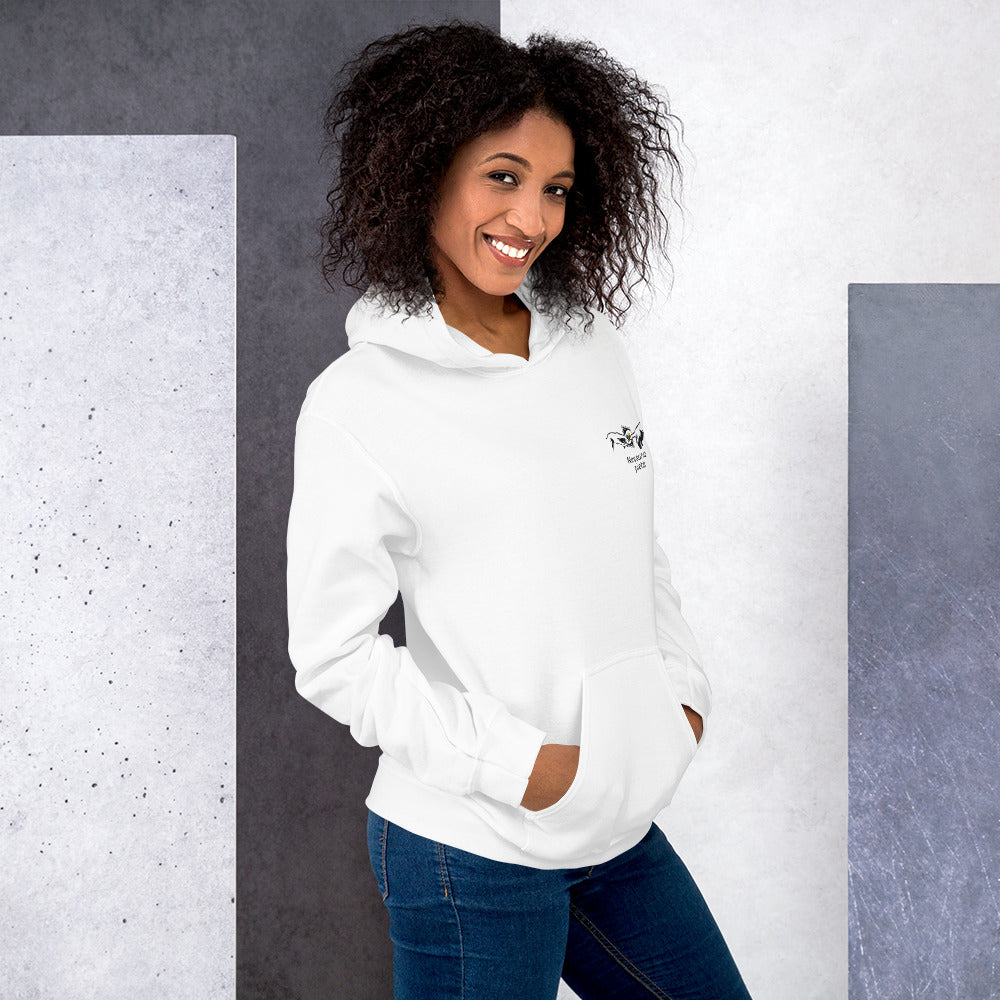 Felpa Ricamata Unisex con Cappuccio – Morbida – Design Nessuna Pieta'-Biiply