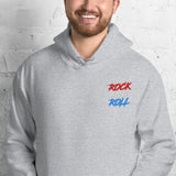 Felpa Ricamata Unisex con Cappuccio – Morbida – Design Rock And Roll
