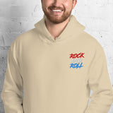 Felpa Ricamata Unisex con Cappuccio – Morbida – Design Rock And Roll
