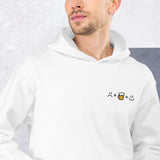 Sudadera bordada unisex con capucha – Suave – Diseño Sad Smile + Bear = Happy Smile