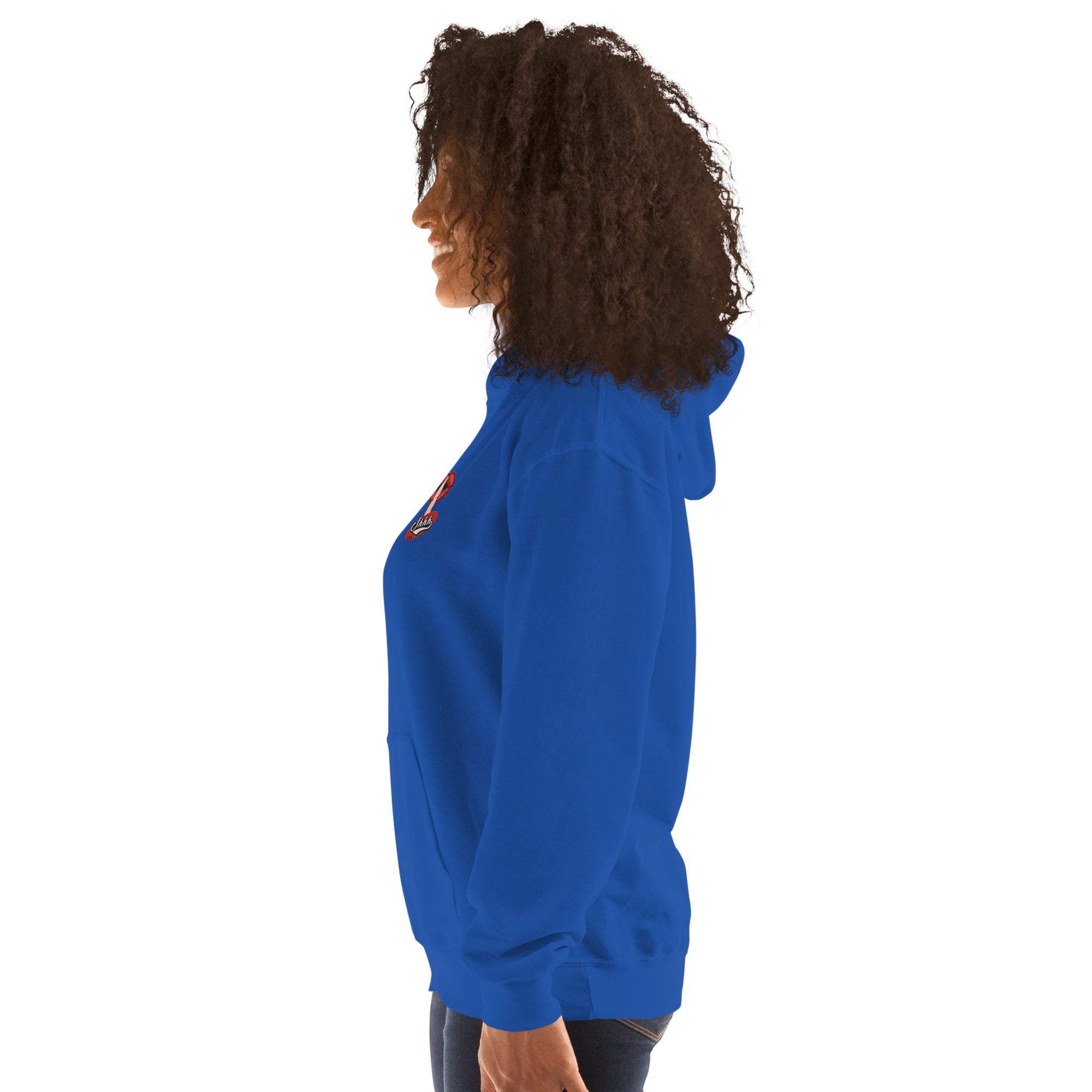 Felpa Ricamata Unisex con Cappuccio – Morbida – Design Shhh-Biiply