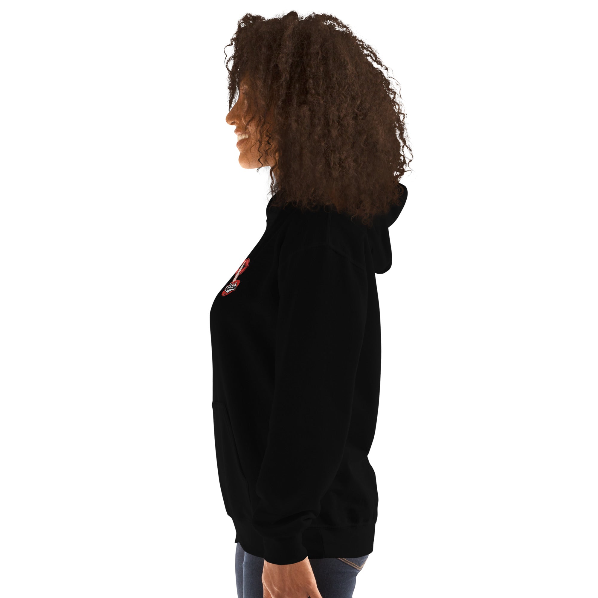 Felpa Ricamata Unisex con Cappuccio – Morbida – Design Shhh-Biiply