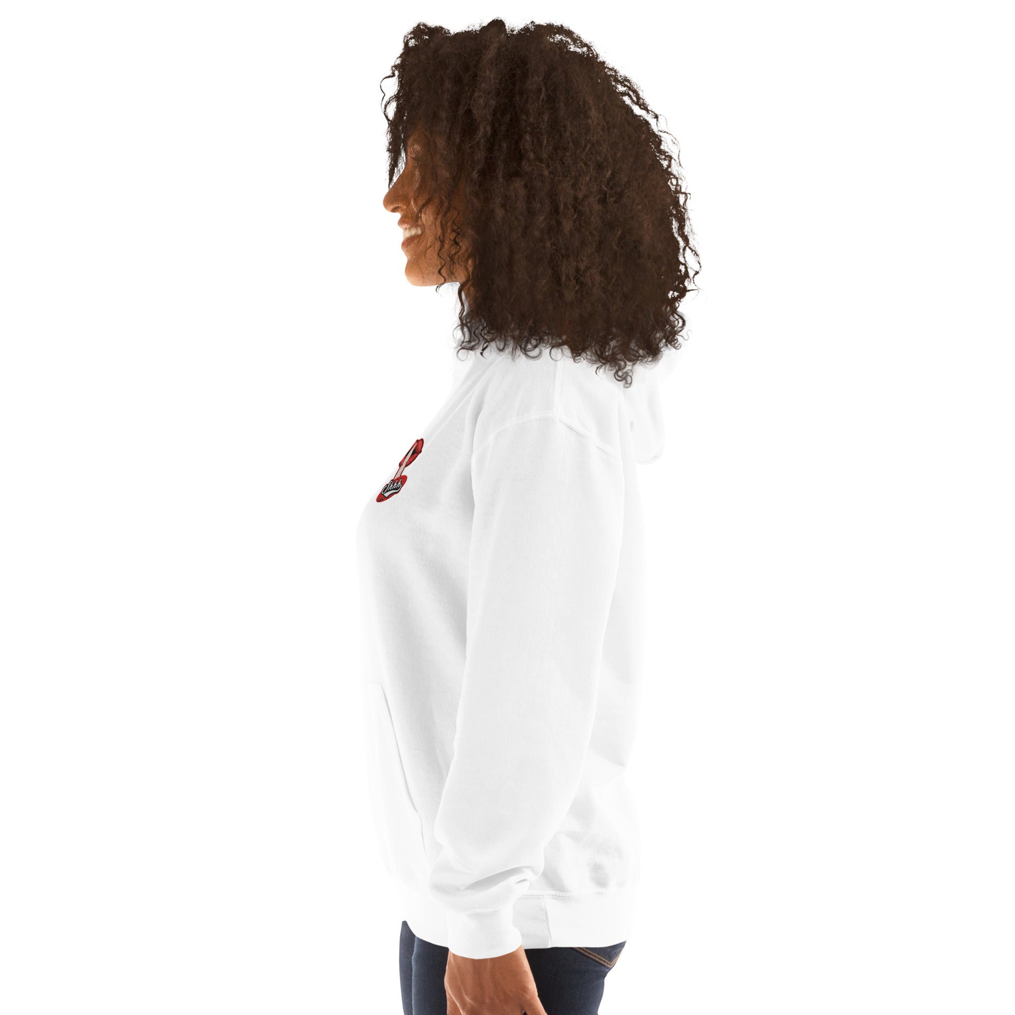 Felpa Ricamata Unisex con Cappuccio – Morbida – Design Shhh-Biiply