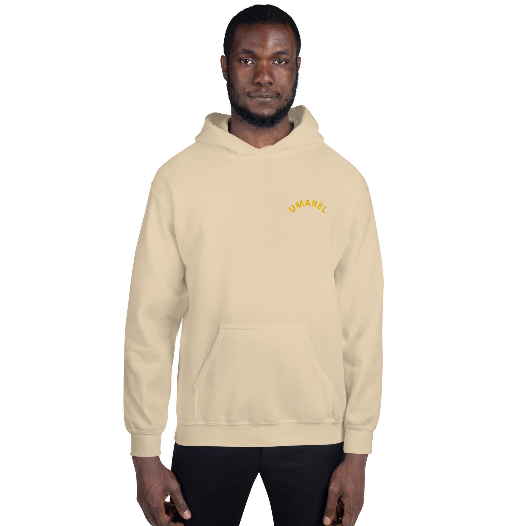 Felpa Ricamata Unisex con Cappuccio – Morbida – Design Umarel-Biiply