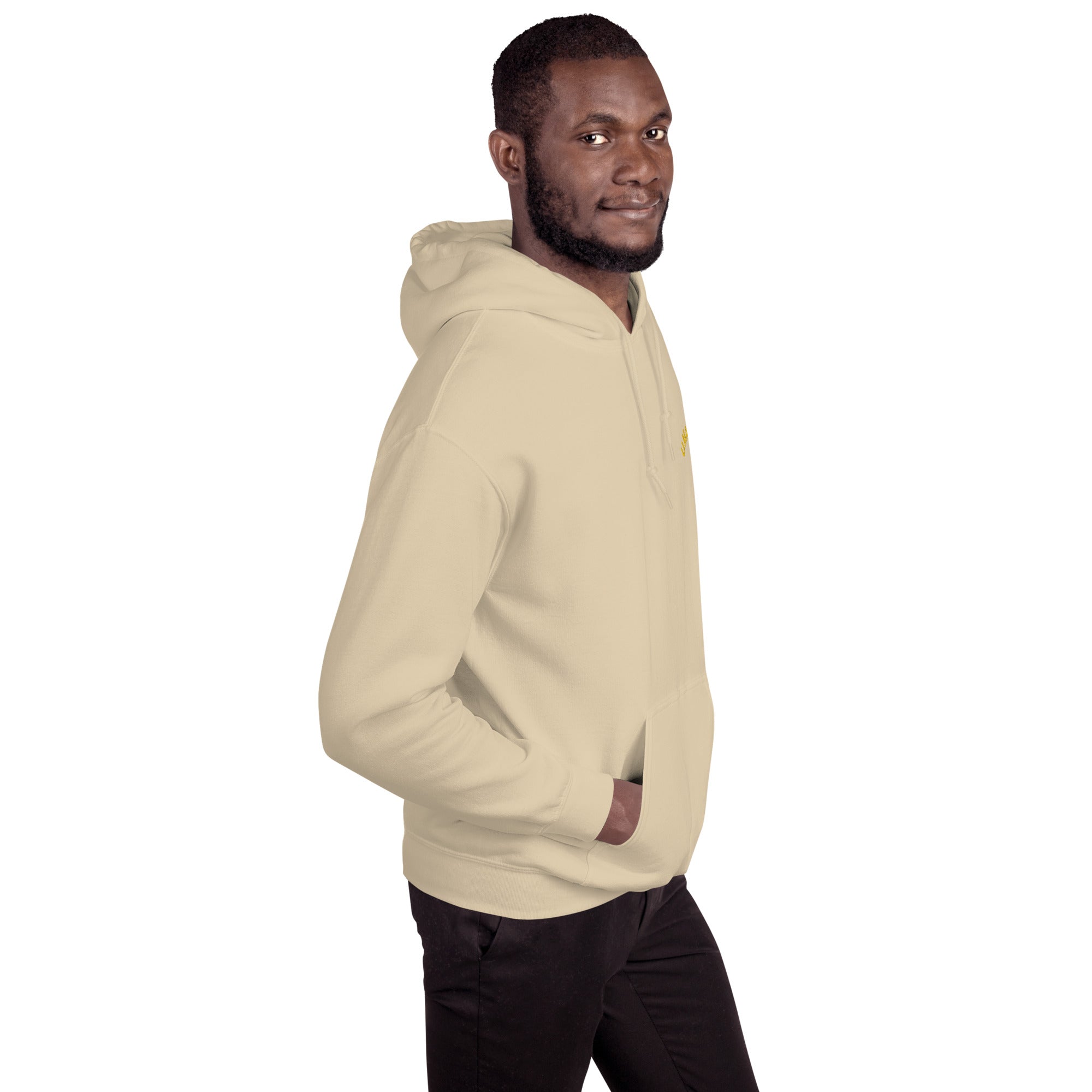 Felpa Ricamata Unisex con Cappuccio – Morbida – Design Umarel-Biiply