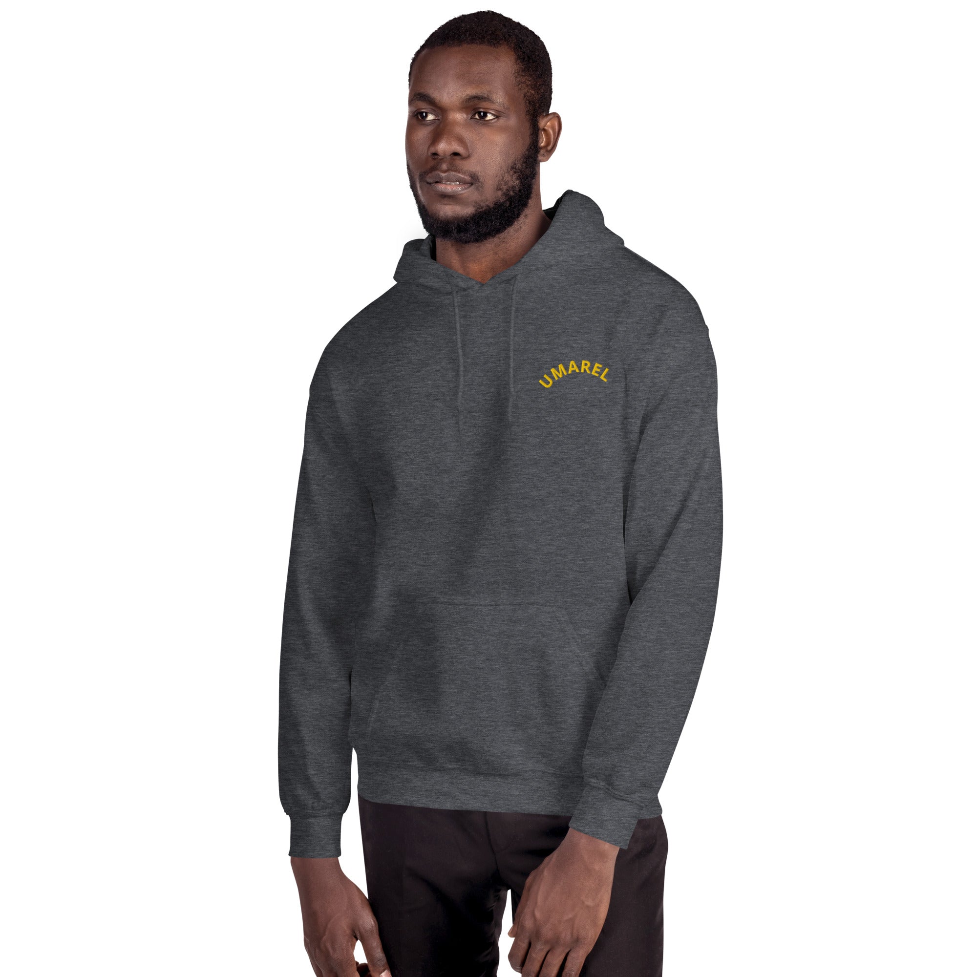 Felpa Ricamata Unisex con Cappuccio – Morbida – Design Umarel-Biiply