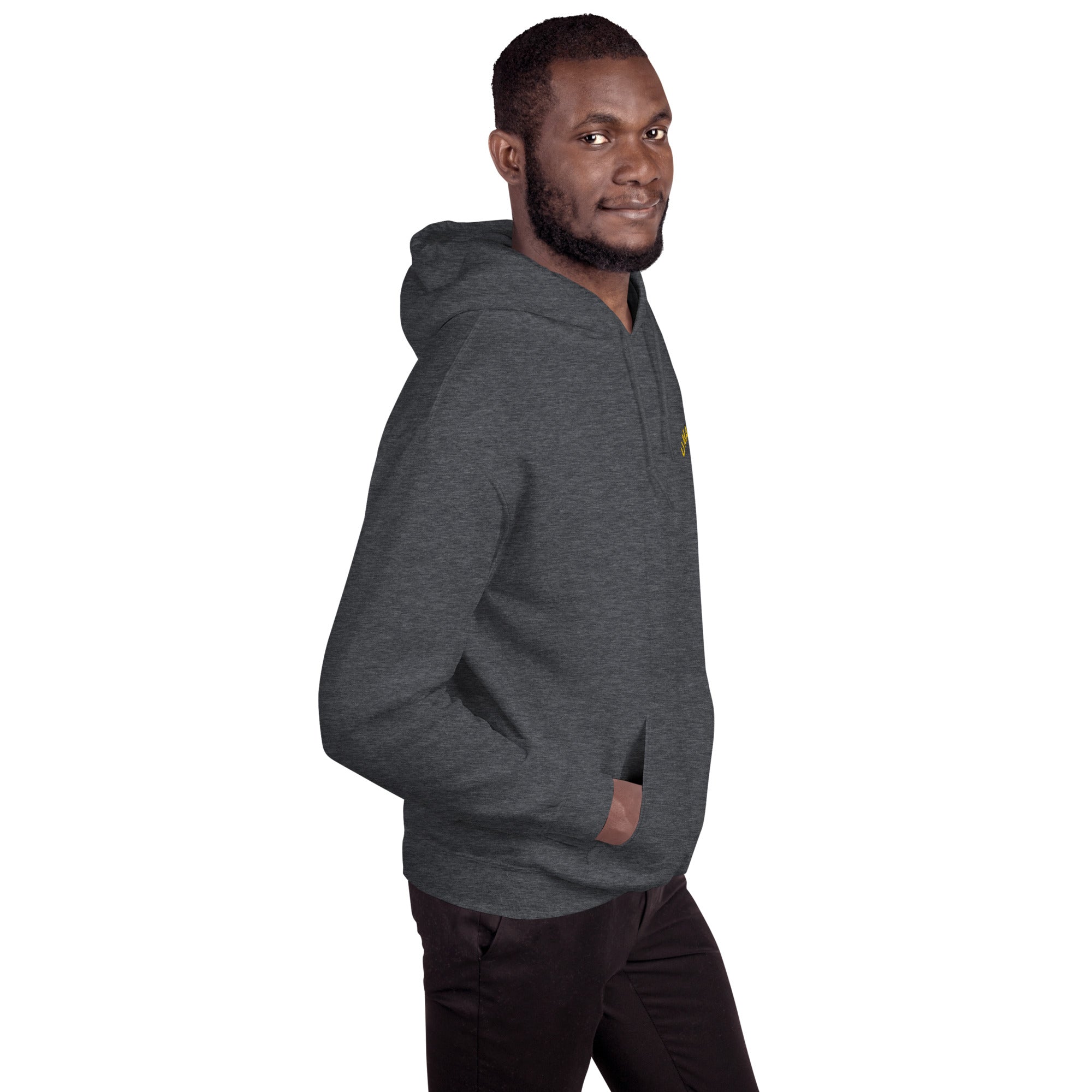 Felpa Ricamata Unisex con Cappuccio – Morbida – Design Umarel-Biiply