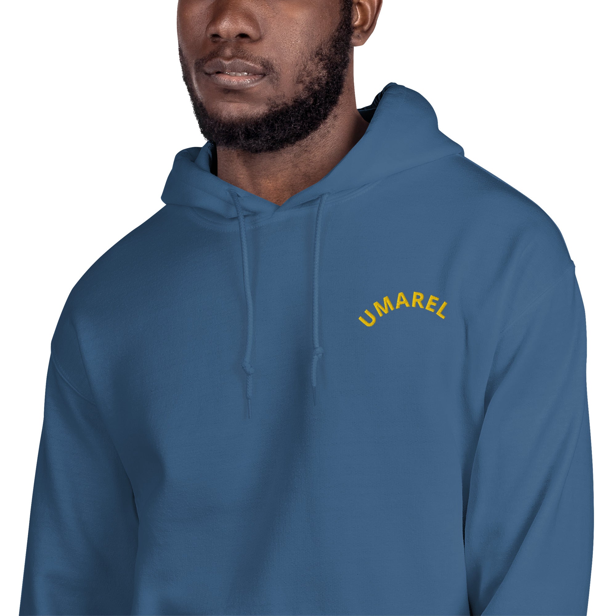 Felpa Ricamata Unisex con Cappuccio – Morbida – Design Umarel-Biiply