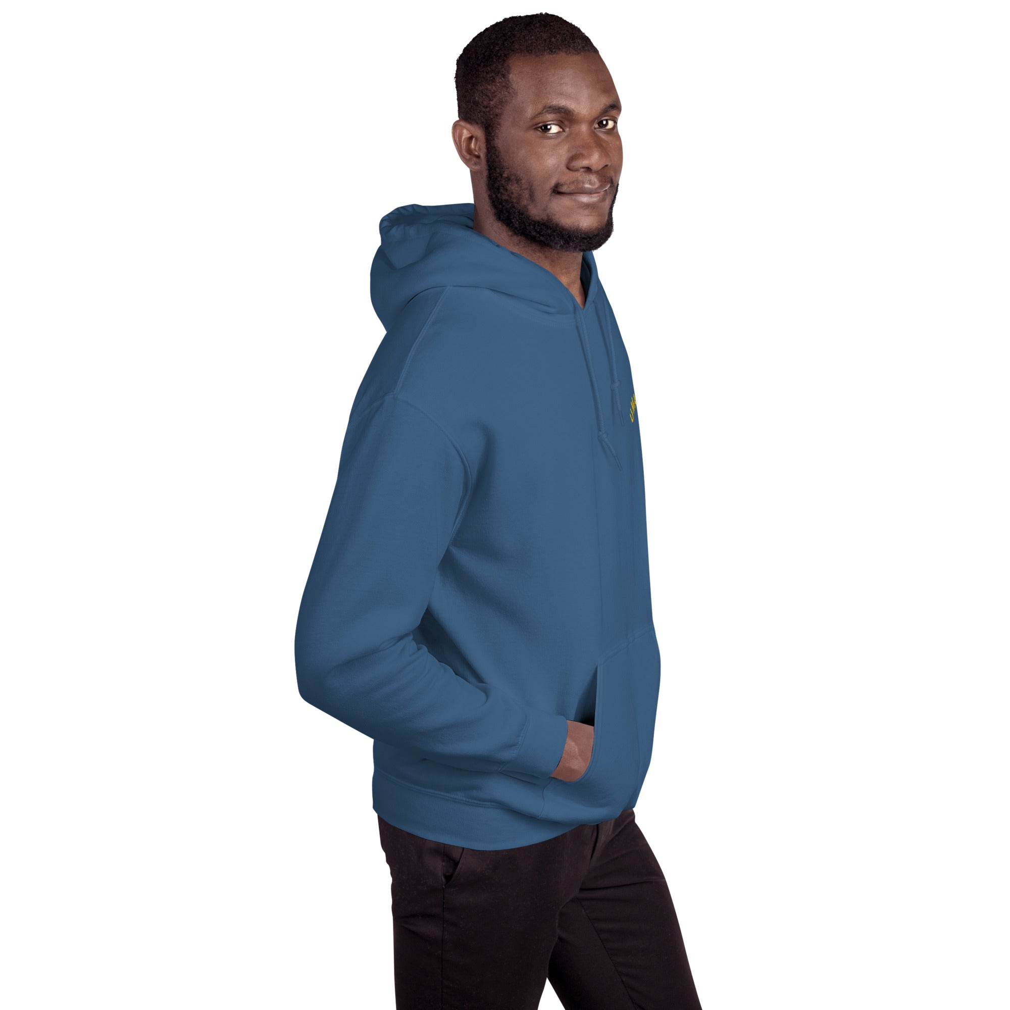 Felpa Ricamata Unisex con Cappuccio – Morbida – Design Umarel-Biiply