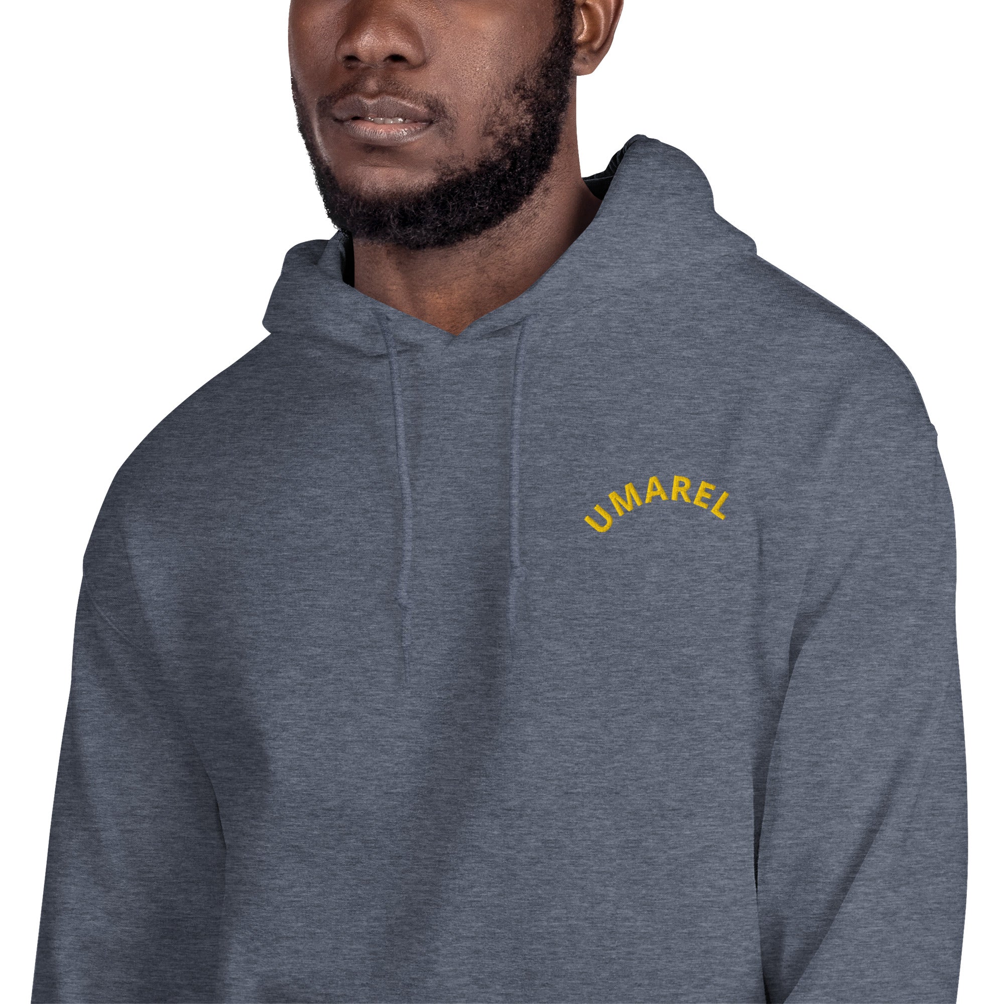 Felpa Ricamata Unisex con Cappuccio – Morbida – Design Umarel-Biiply