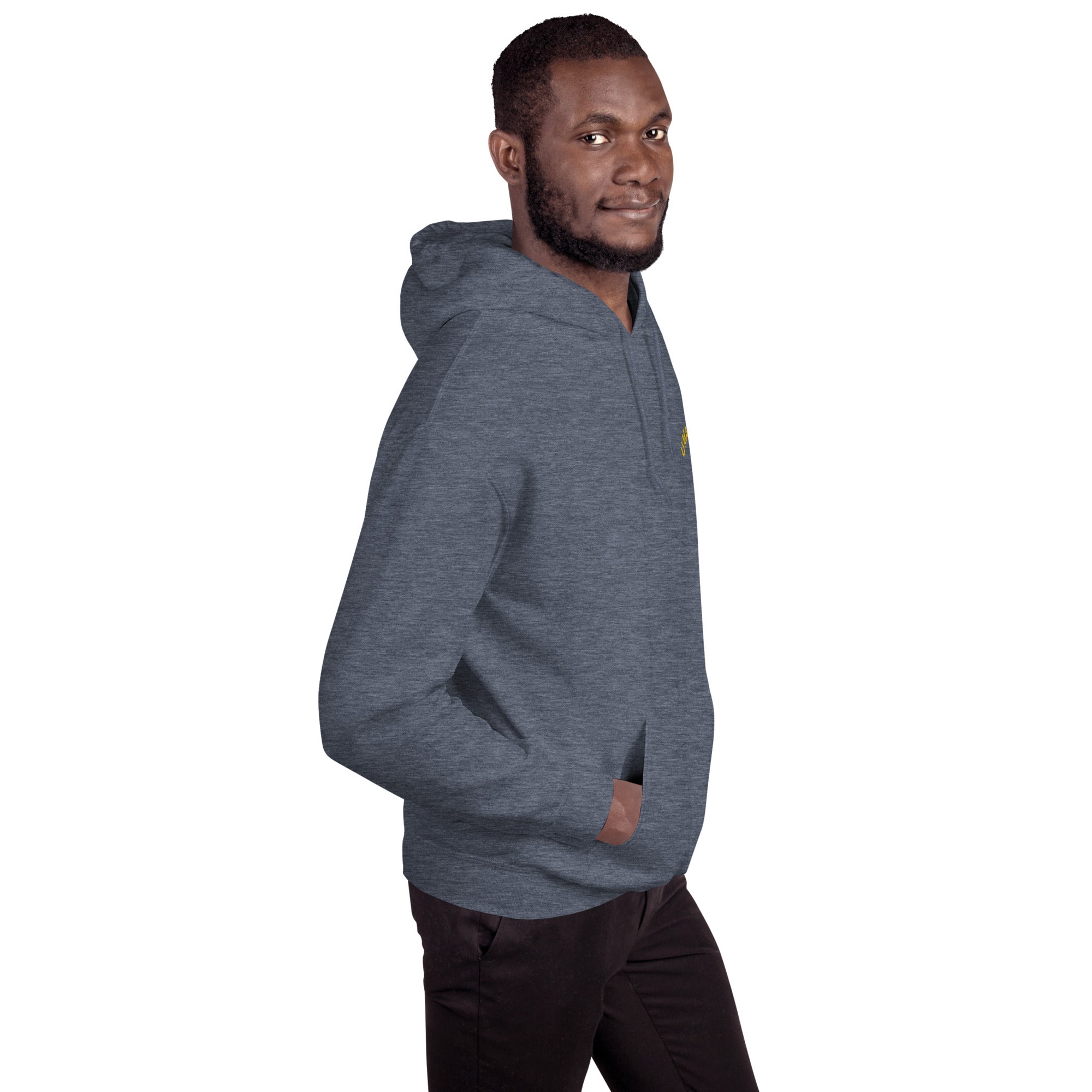 Felpa Ricamata Unisex con Cappuccio – Morbida – Design Umarel-Biiply