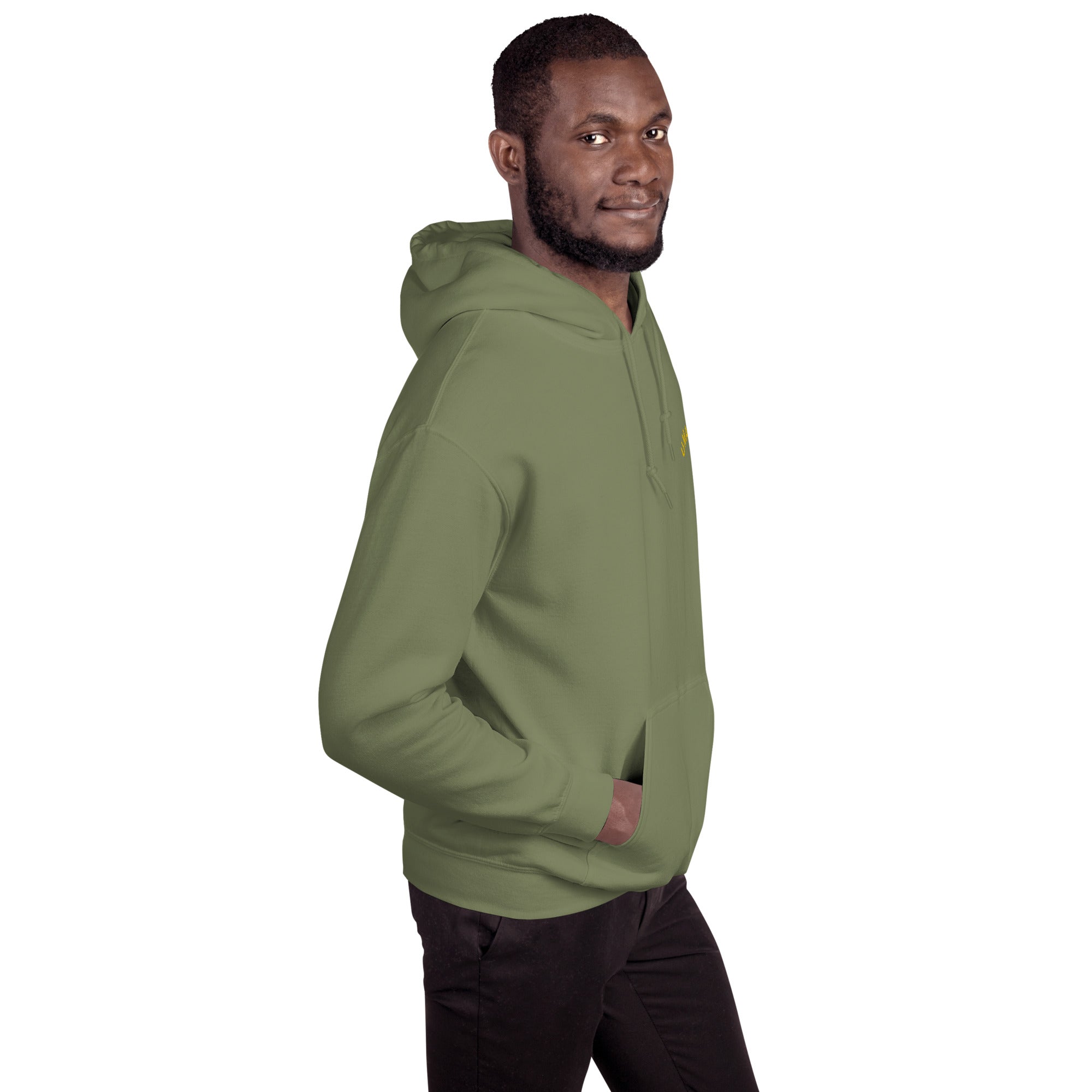 Felpa Ricamata Unisex con Cappuccio – Morbida – Design Umarel-Biiply