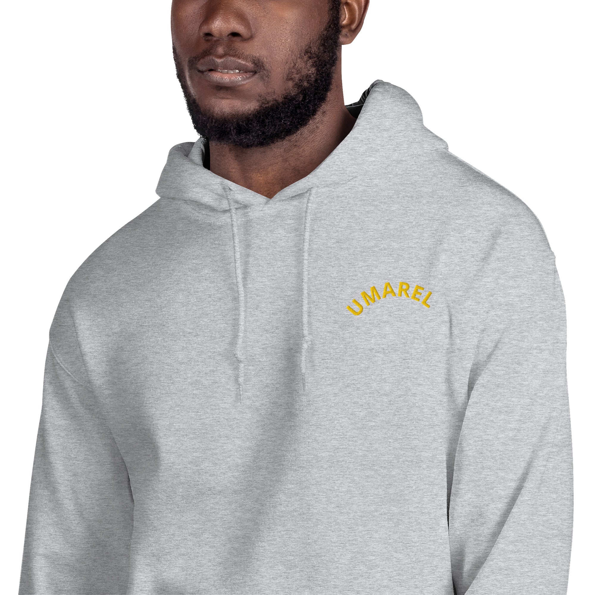 Felpa Ricamata Unisex con Cappuccio – Morbida – Design Umarel-Biiply