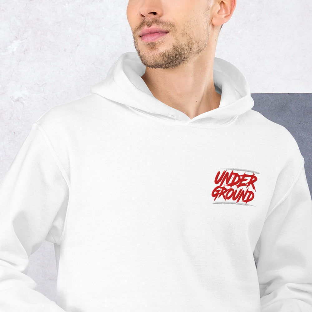Felpa Ricamata Unisex con Cappuccio – Morbida – Design Under Ground-Biiply