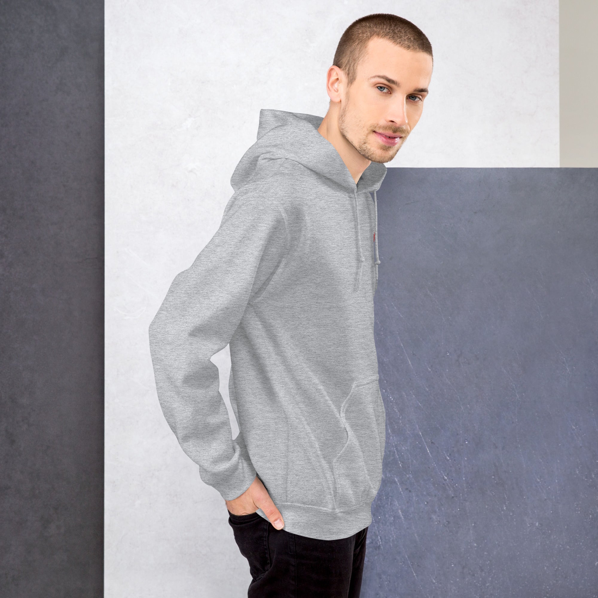 Felpa Ricamata Unisex con Cappuccio – Morbida – Design Under Ground-Biiply