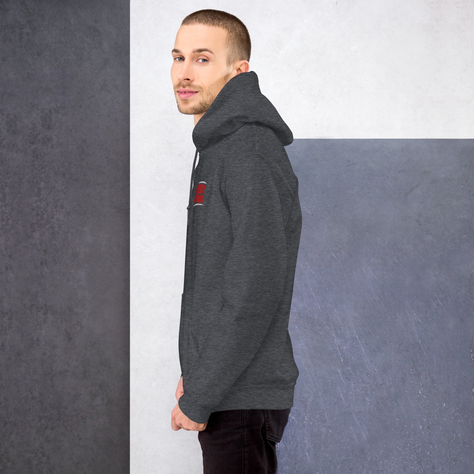 Felpa Ricamata Unisex con Cappuccio – Morbida – Design Under Ground-Biiply