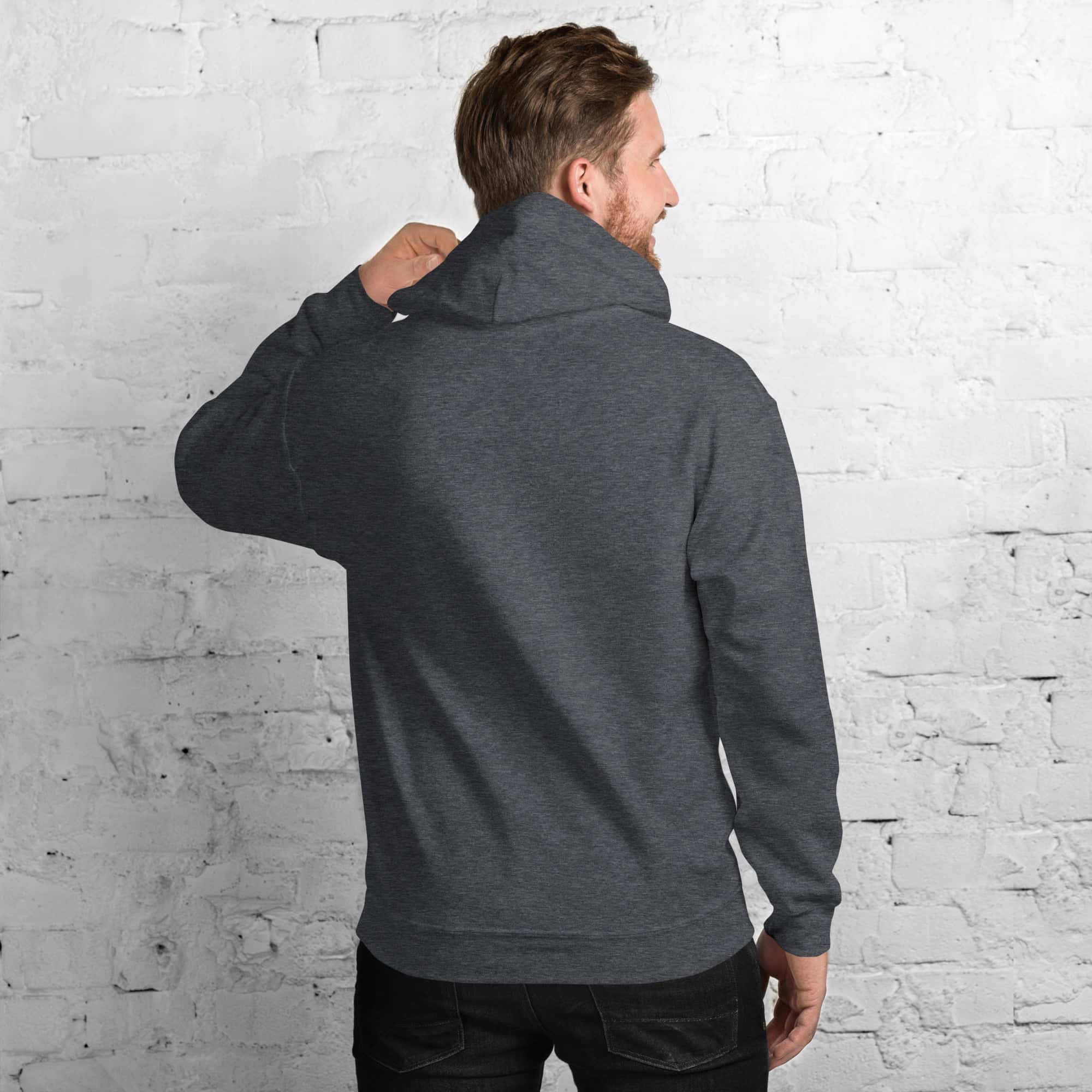 Felpa Ricamata Unisex con Cappuccio – Morbida – Design Volpe-Biiply