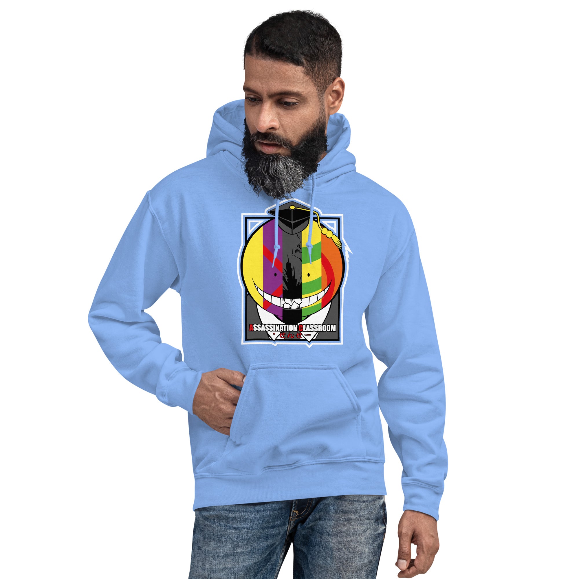 Felpa Stampata Unisex con Cappuccio – Morbida – Design Assassination Classroom-Biiply