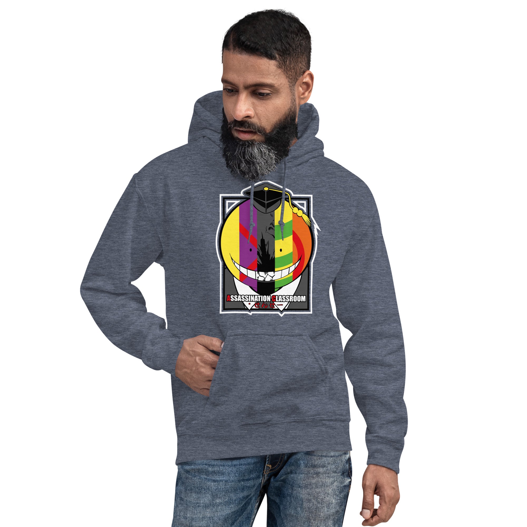 Felpa Stampata Unisex con Cappuccio – Morbida – Design Assassination Classroom-Biiply