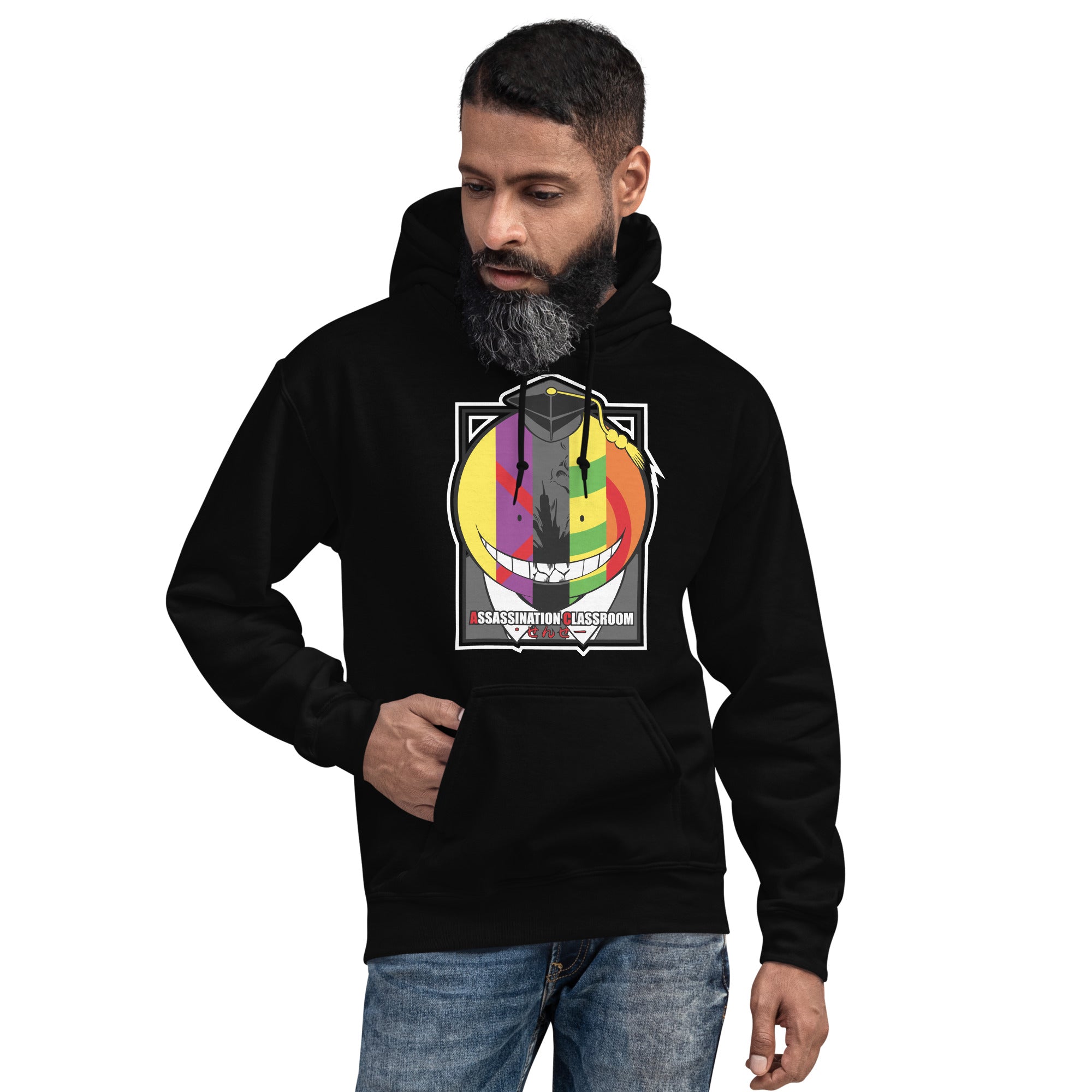 Felpa Stampata Unisex con Cappuccio – Morbida – Design Assassination Classroom-Biiply