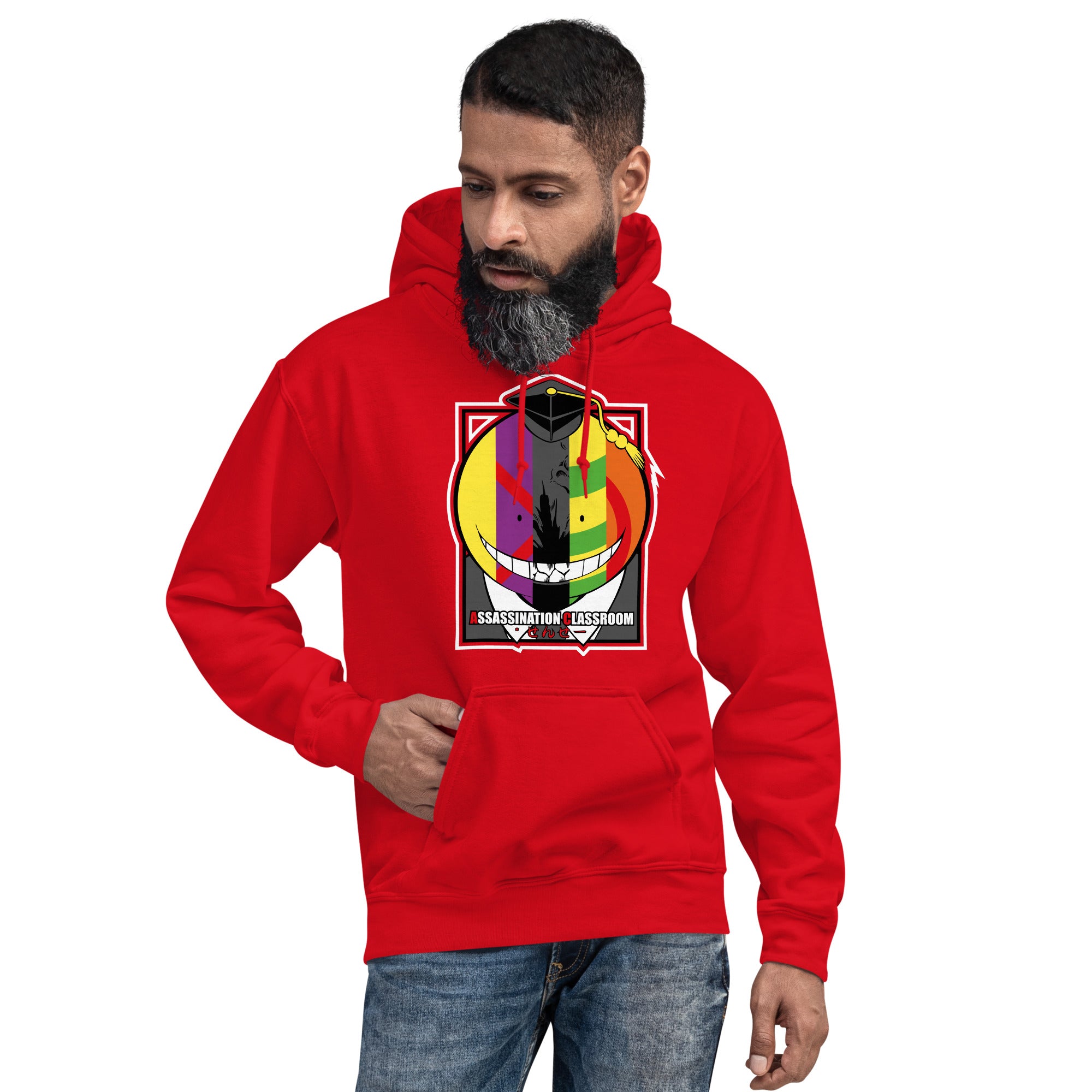 Felpa Stampata Unisex con Cappuccio – Morbida – Design Assassination Classroom-Biiply
