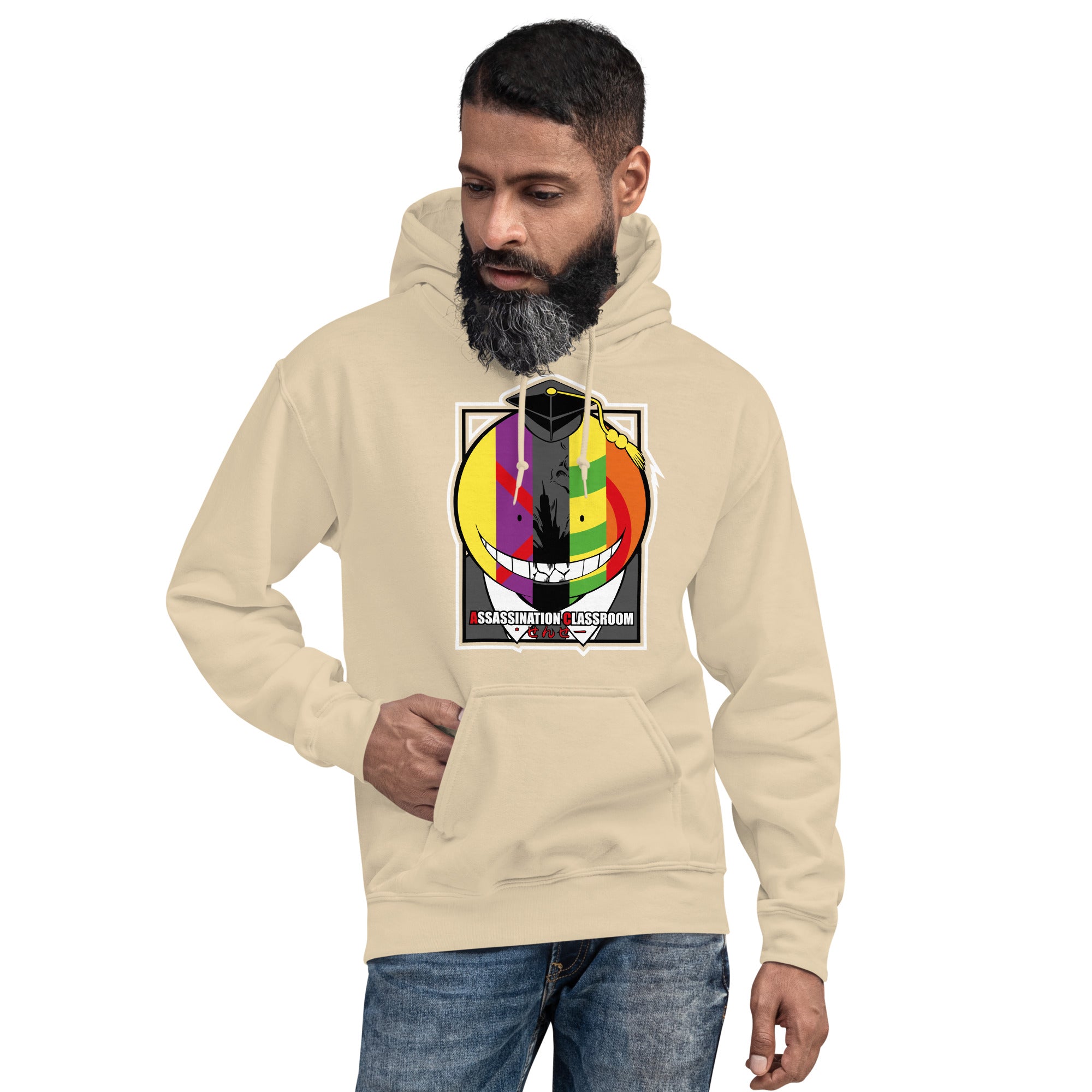 Felpa Stampata Unisex con Cappuccio – Morbida – Design Assassination Classroom-Biiply
