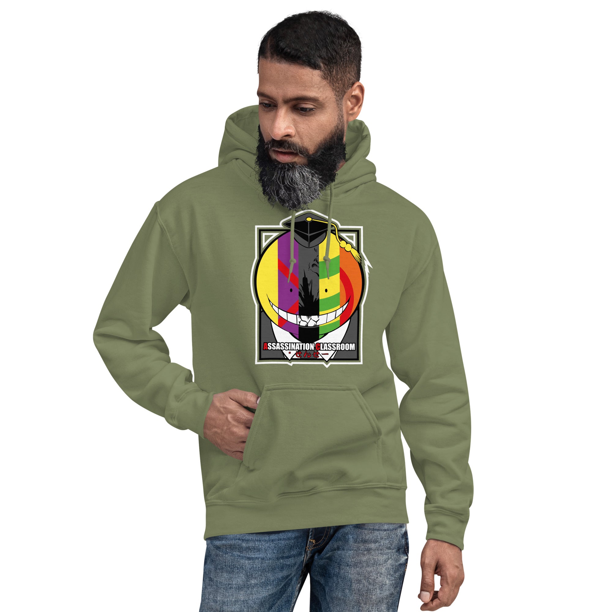 Felpa Stampata Unisex con Cappuccio – Morbida – Design Assassination Classroom-Biiply