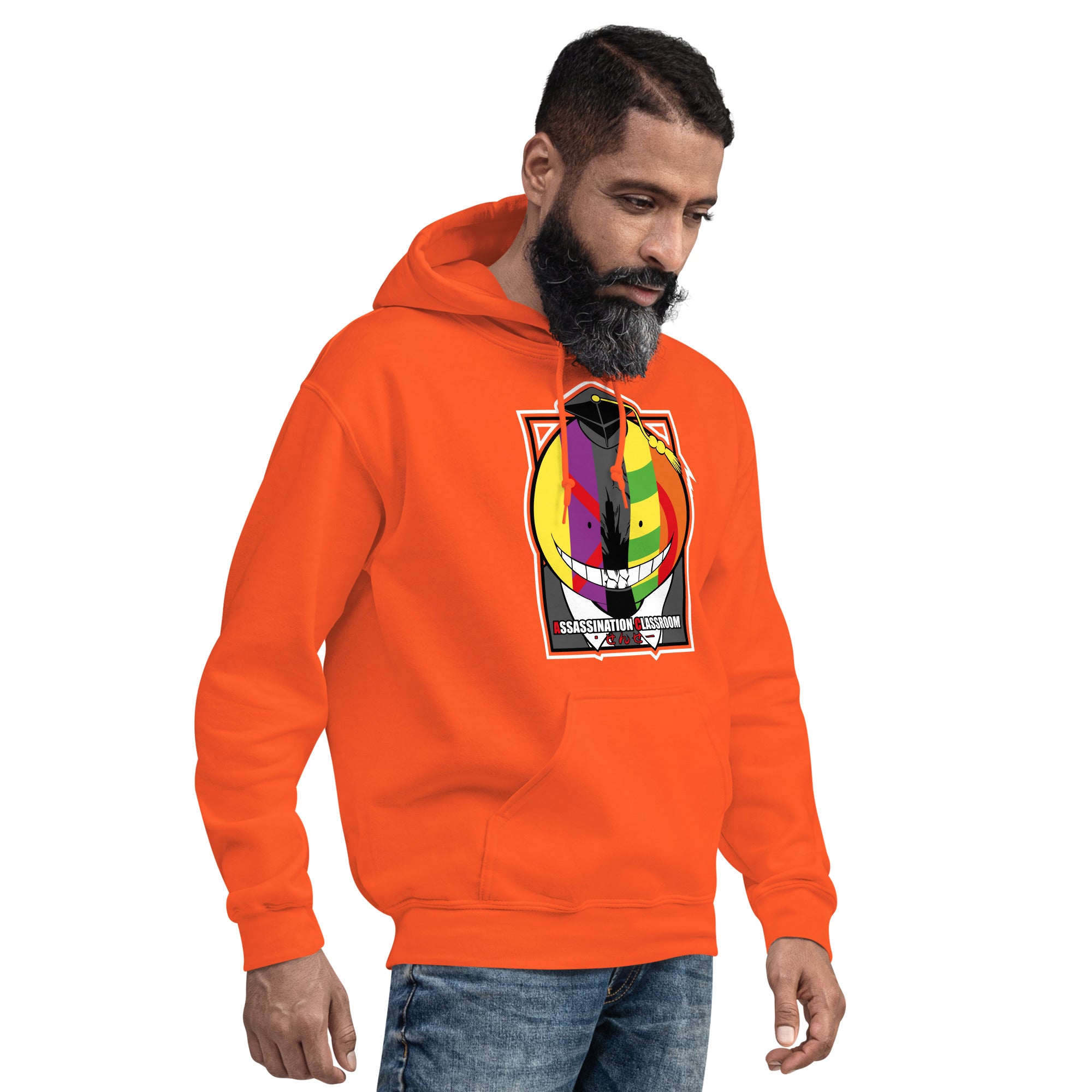 Felpa Stampata Unisex con Cappuccio – Morbida – Design Assassination Classroom-Biiply