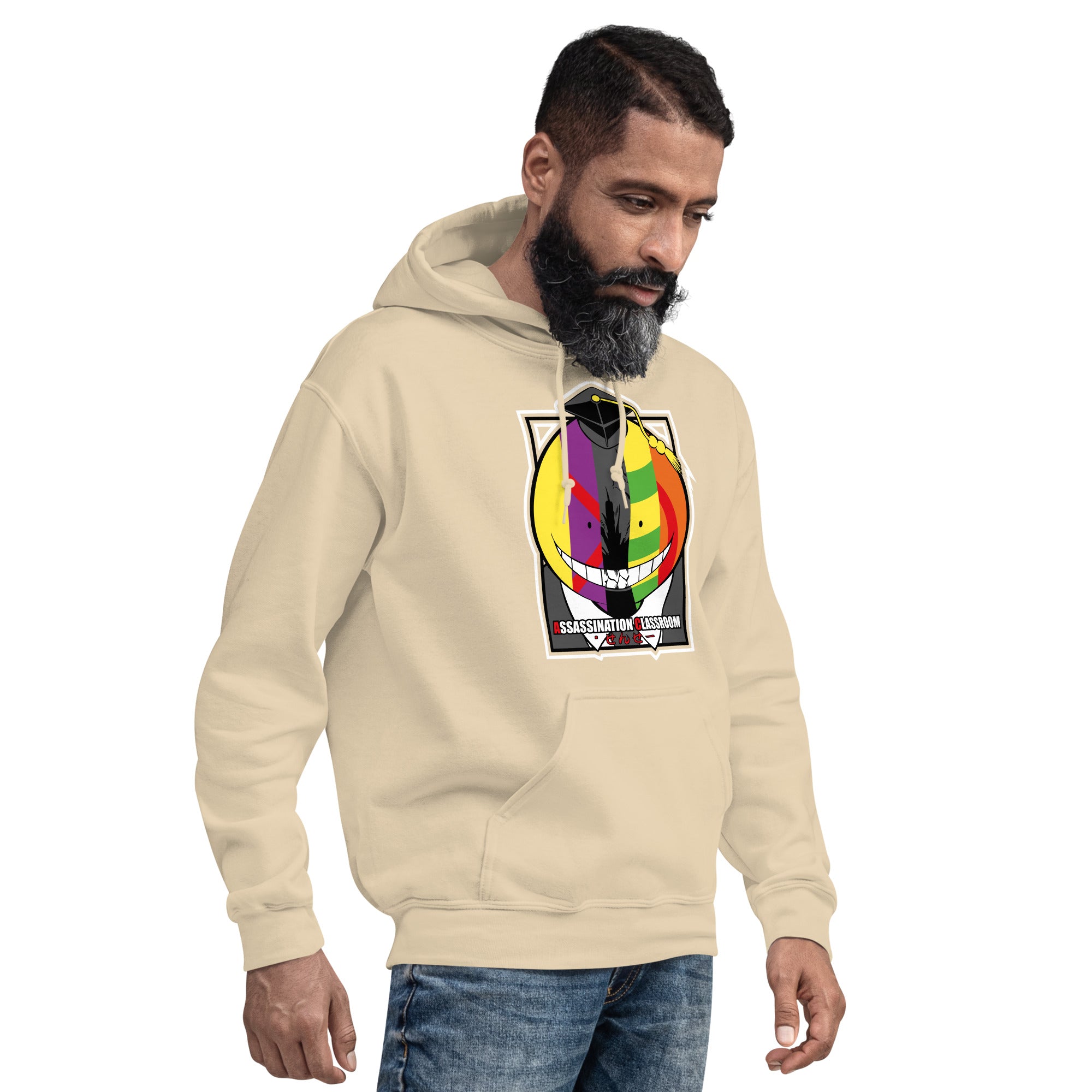 Felpa Stampata Unisex con Cappuccio – Morbida – Design Assassination Classroom-Biiply
