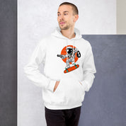 Felpa Stampata Unisex con Cappuccio – Morbida – Design Astro Skater-Biiply