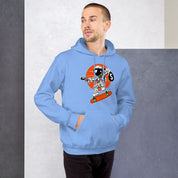 Felpa Stampata Unisex con Cappuccio – Morbida – Design Astro Skater-Biiply
