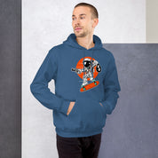 Felpa Stampata Unisex con Cappuccio – Morbida – Design Astro Skater-Biiply