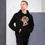 Felpa Stampata Unisex con Cappuccio – Morbida – Design Astro Skater-Biiply