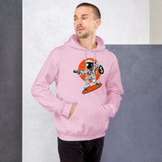 Felpa Stampata Unisex con Cappuccio – Morbida – Design Astro Skater-Biiply