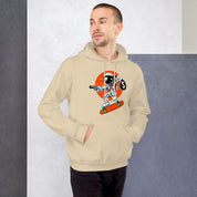 Felpa Stampata Unisex con Cappuccio – Morbida – Design Astro Skater-Biiply
