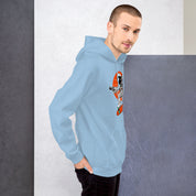 Felpa Stampata Unisex con Cappuccio – Morbida – Design Astro Skater-Biiply