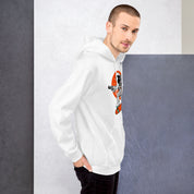 Felpa Stampata Unisex con Cappuccio – Morbida – Design Astro Skater-Biiply