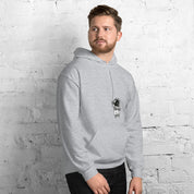 Felpa Stampata Unisex con Cappuccio – Morbida – Design Astronauta Appeso-Biiply